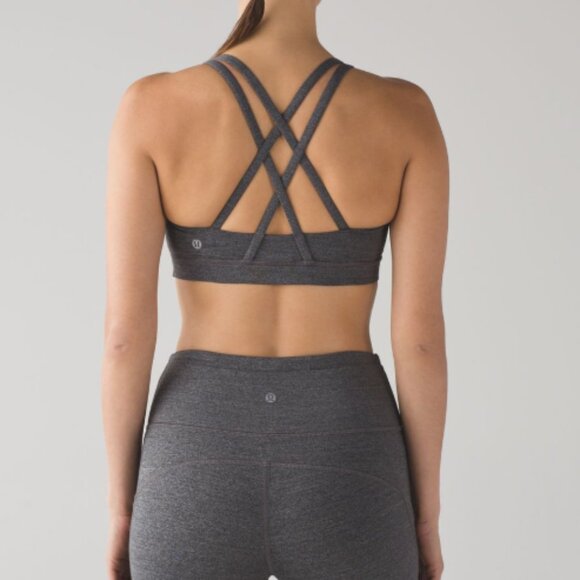 lululemon athletica Other - Lululemon Energy Bra Heathered Grey Size 6